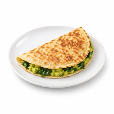 Fit AF Lean Smashed Avocado & Spinach Breakfast Quesadilla on Sprouted Grain