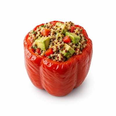 Fit AF Lean Southwestern Quinoa Avocado Stuffed Pepper