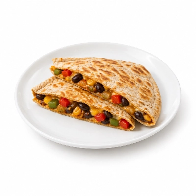 Fit AF Lean Southwestern Veggie Quesadilla on Low Carb Wrap