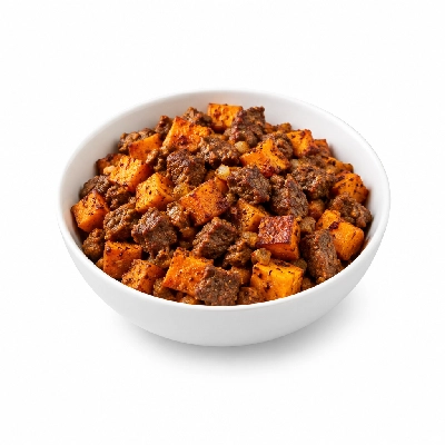 Fit AF Lean Spicy Elk Sweet Potato Hash Skillet