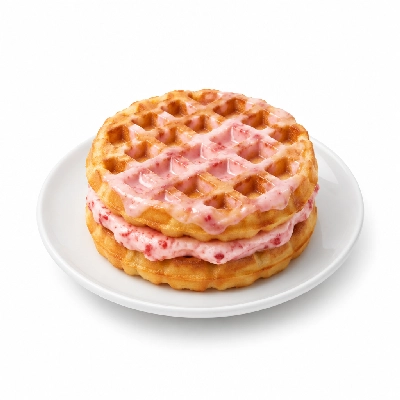 Fit AF Lean Strawberry Shortcake Protein Waffles
