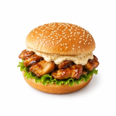 Fit AF Lean Teriyaki Chicken Sandwich with Sesame Ginger Olive Oil Mayo