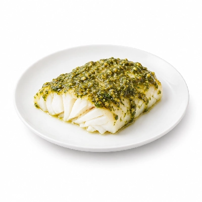 Fit AF Lean Wild Caught Cod with Basil Pesto