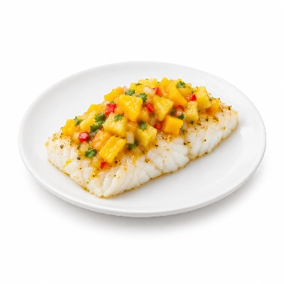 Fit AF Lean Wild Caught Cod with Mango Pineapple Salsa