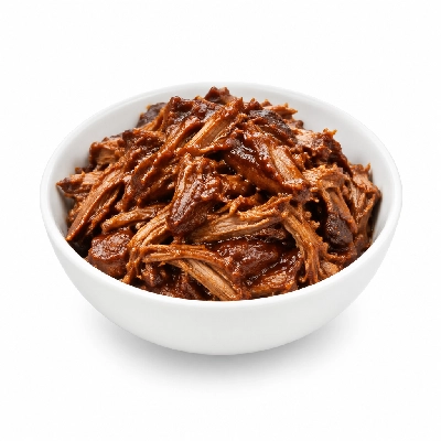 Fit AF Performance BBQ Pulled Pork with Roasted Veggie Maple Bourbon Sauce