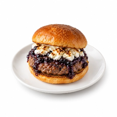 Fit AF Performance Blueberry BBQ & Goat Cheese Grass-Fed Burger