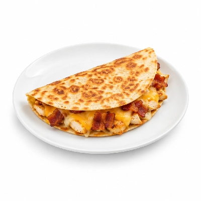 Fit AF Performance Chicken Bacon Ranch Quesadilla on Low Carb Wrap