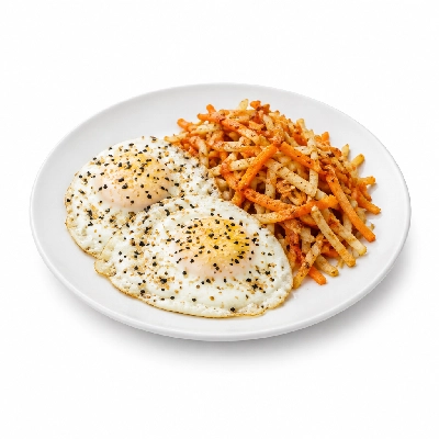 Fit AF Performance Everything but the Bagel Eggs with Carrot & Parsnip Hash