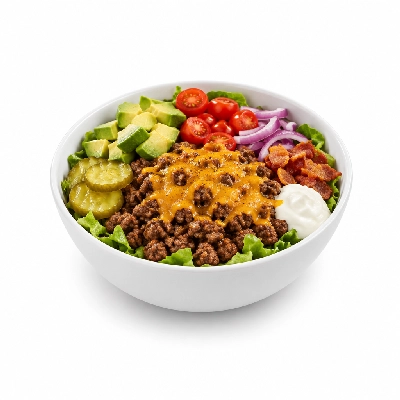 Fit AF Performance Fully Loaded Grass-Fed Burger Bowls