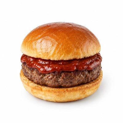 Fit AF Performance Grass-Fed Bison Burger with Chipotle Ketchup