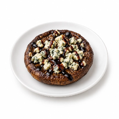 Fit AF Performance Grilled Portobello Mushroom with Blue Cheese and Balsamic Glaze