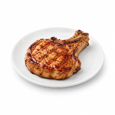 Fit AF Performance Low Carb Apple Butter BBQ Grilled Pork Chop