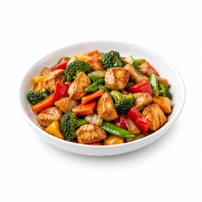 Fit AF Performance Low Carb Garlic Ginger Free-Range Chicken Stir Fry