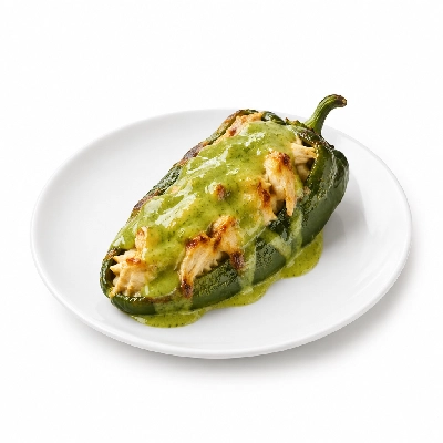 Fit AF Performance Mexican Chicken Stuffed Pepper with Avocado Silk