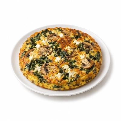 Fit AF Performance Mushroom Kale & Goat Cheese Frittata