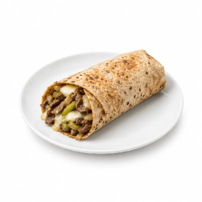 Fit AF Performance Philly Cheesesteak Wrap on Sprouted Grain