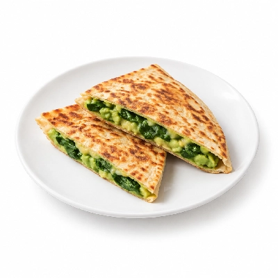 Fit AF Performance Smashed Avocado & Spinach Breakfast Quesadilla on Sprouted Grain