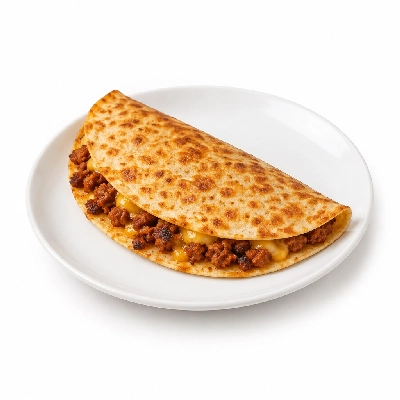 Fit AF Performance Southwest Wild Boar Chorizo Breakfast Quesadilla on Low Carb Tortilla