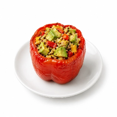 Fit AF Performance Southwestern Quinoa Avocado Stuffed Pepper