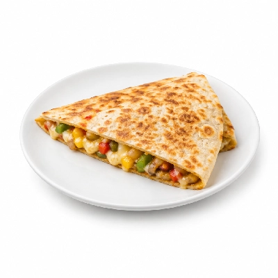 Fit AF Performance Southwestern Veggie Quesadilla on Low Carb Wrap