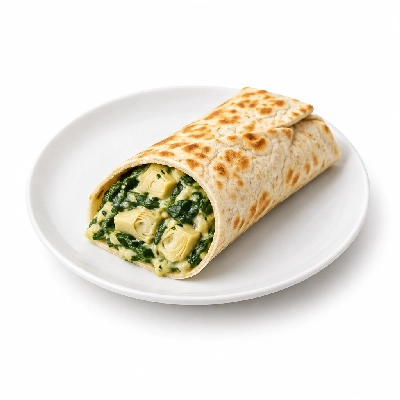 Fit AF Performance Spinach Artichoke Breakfast Wrap