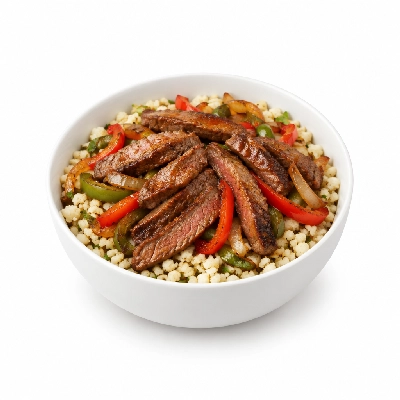Fit AF Performance Steak Fajita Bowl with Cilantro Lime Cauliflower Rice