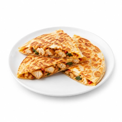 Fit AF Performance Thai Chicken Quesadilla on Low Carb Wrap