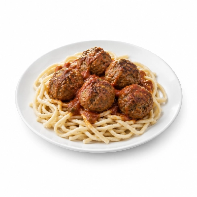 Fit AF Performance Venison Meatballs Over Protein Pasta