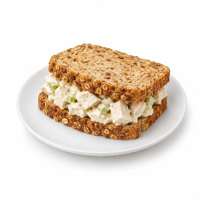 Fit AF Performance Waldorf Chicken Salad with Olive Oil Mayo on Sprouted Grain