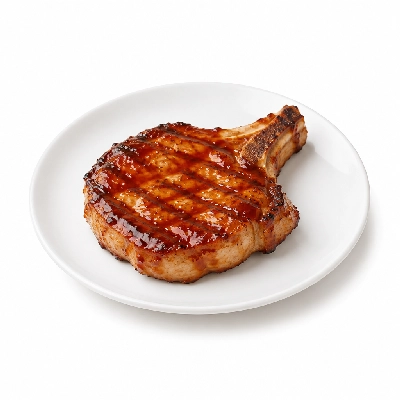 Fit AF Signature Apple Butter BBQ Grilled Pork Chop