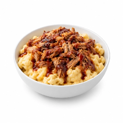 Fit AF Signature BBQ Pulled Pork Cauliflower Mac & Cheese