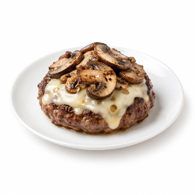 Fit AF Signature Bunless Grilled Mushroom Swiss Wild Boar Burger