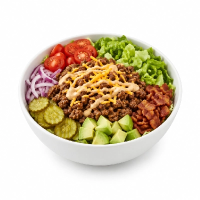 Fit AF Signature Fully Loaded Grass-Fed Burger Bowls