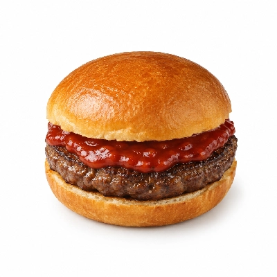 Fit AF Signature Grass-Fed Bison Burger with Chipotle Ketchup