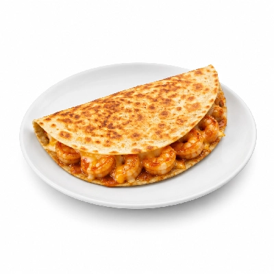 Fit AF Signature Honey Buffalo Shrimp Quesadilla on Low Carb Wrap
