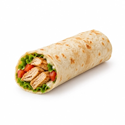 Fit AF Signature Honey Chipotle Ranch Chicken Wrap on Low Carb Tortilla