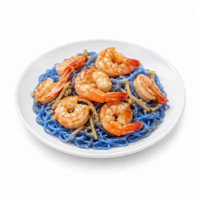 Fit AF Signature Honey Ginger Shrimp with Butterfly Pea Noodles