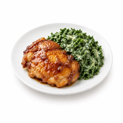 Fit AF Signature Honey Soy Chicken Thigh with Creamed Kale