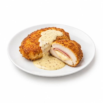 Fit AF Signature Low Carb Chicken Cordon Bleu with Dijon Sauce