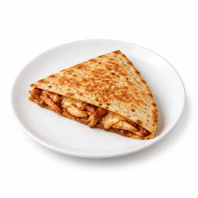 Fit AF Signature Maple Bourbon BBQ Chicken Quesadilla on Sprouted Grain