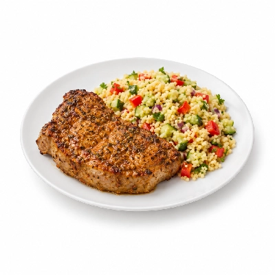 Fit AF Signature Moroccan Pork with Couscous Salad