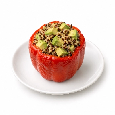 Fit AF Signature Southwestern Quinoa Avocado Stuffed Pepper