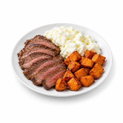 Fit AF Signature Steak & Egg Whites with Roasted Sweet Potatoes