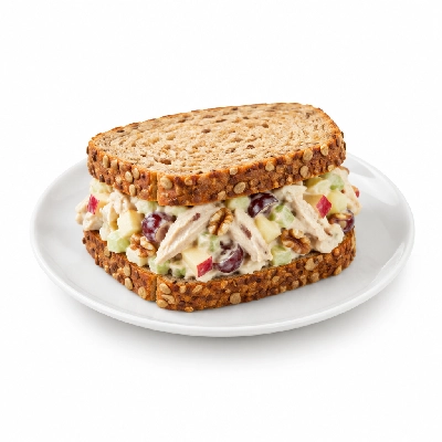 Fit AF Signature Waldorf Chicken Salad with Olive Oil Mayo on Sprouted Grain