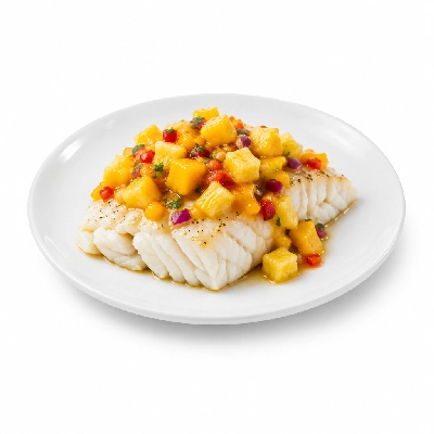Fit AF Signature Wild Caught Cod with Mango Pineapple Salsa