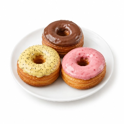 Fit AF Snack Pronut Sampler Hot Cocoa Lemon Poppyseed & Vanilla Strawberry