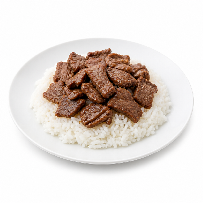 Flame Broiler Beef Plate White Rice