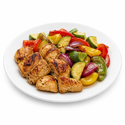 Flame Broiler Bowl Chicken Veggie