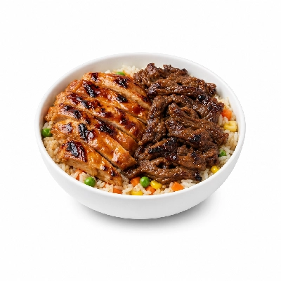 Flame Broiler Mini Bowl Half & Half