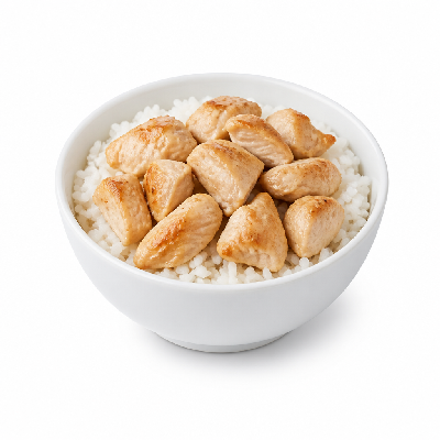 Flame Broiler Mini Chicken Bowl White Rice